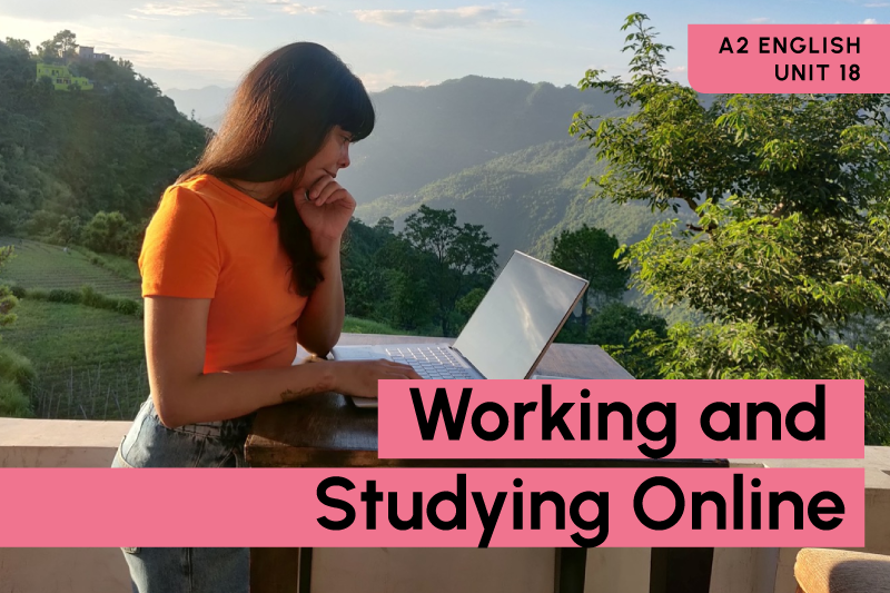 Working and 
              Studying Online